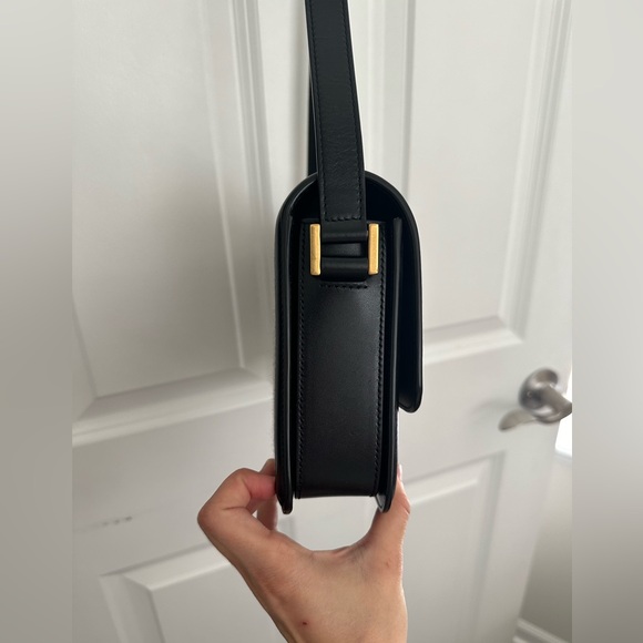 Saint Laurent Tweed Houndstooth Medium Solferino in Black - Picture 4 of 16